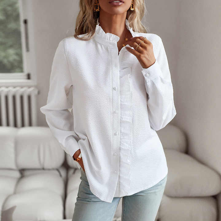 Isabella™ | Elegant Ruffle Blouse for Women