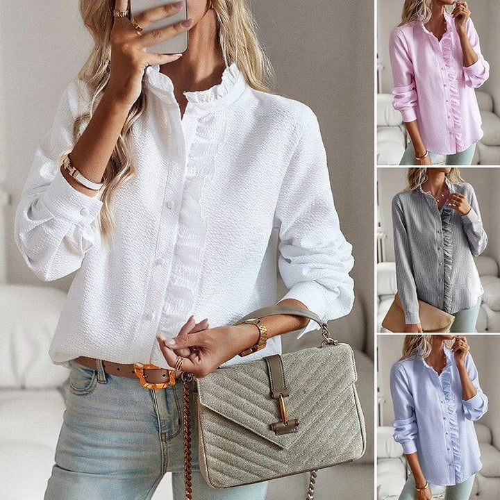 Isabella™ | Elegant Ruffle Blouse for Women