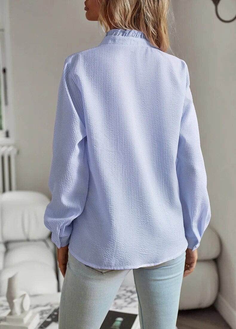 Isabella™ | Elegant Ruffle Blouse for Women