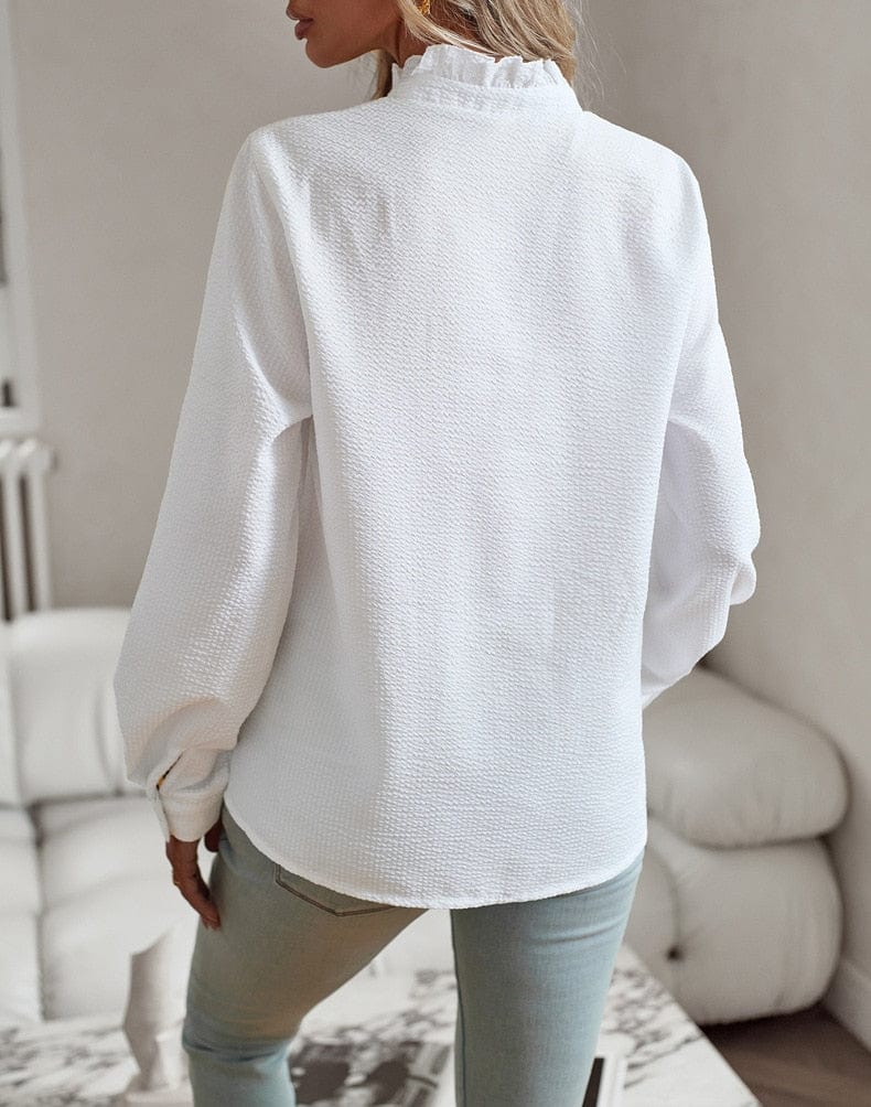 Isabella™ | Elegant Ruffle Blouse for Women