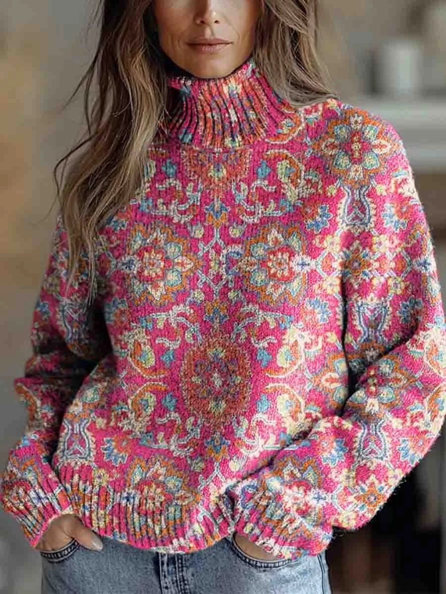 Ivanys - Autumn Glow Turtleneck Sweater