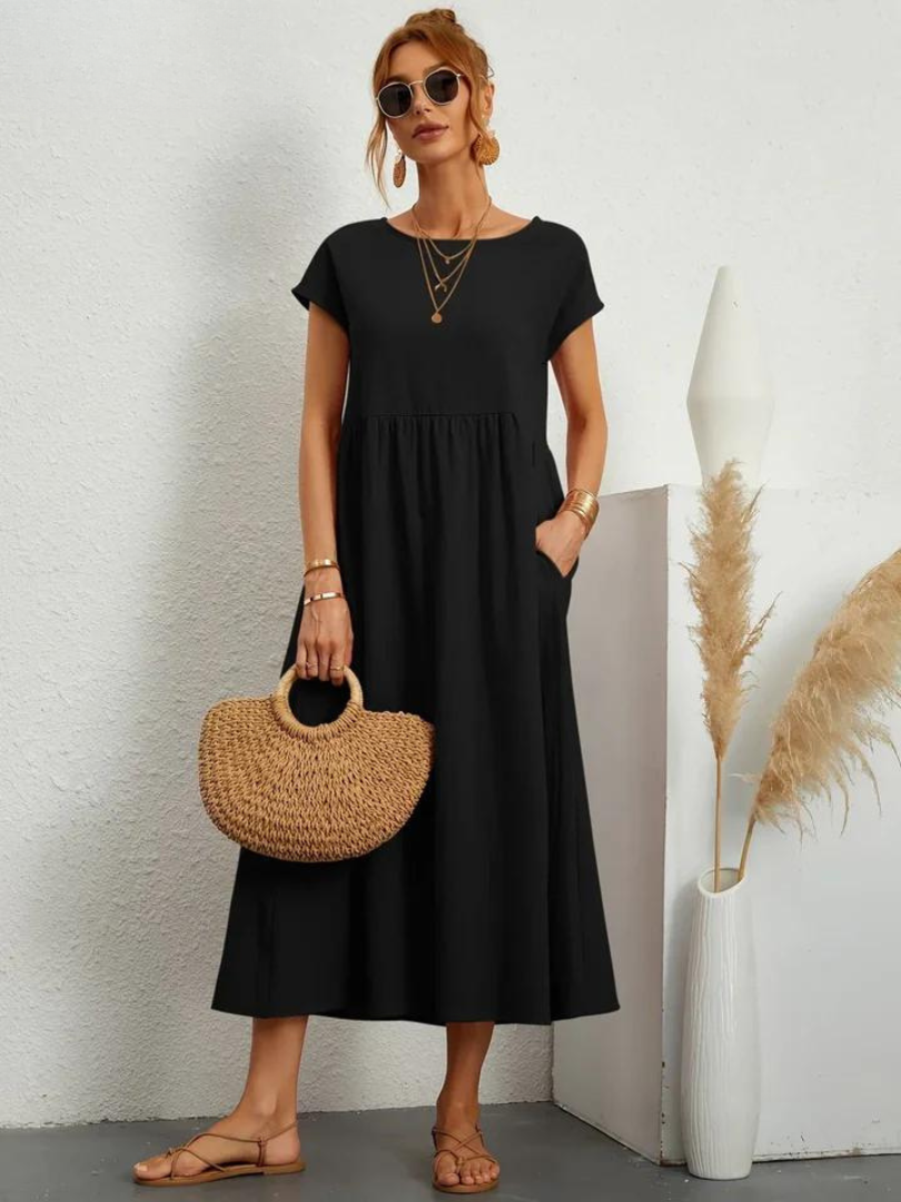 Josephine™ | Elegant Floral Midi Dress for Women