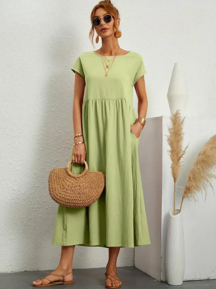Josephine™ | Elegant Floral Midi Dress for Women