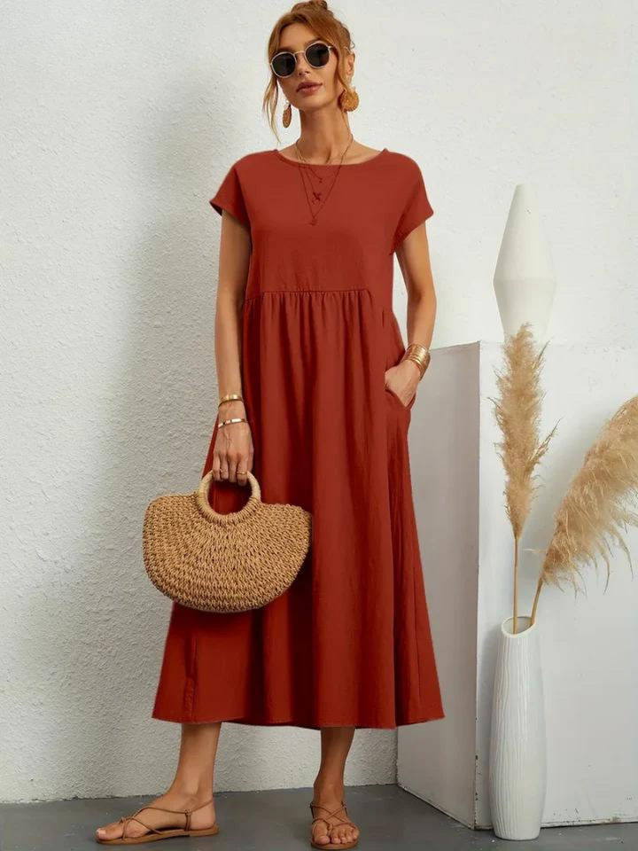 Josephine™ | Elegant Floral Midi Dress for Women