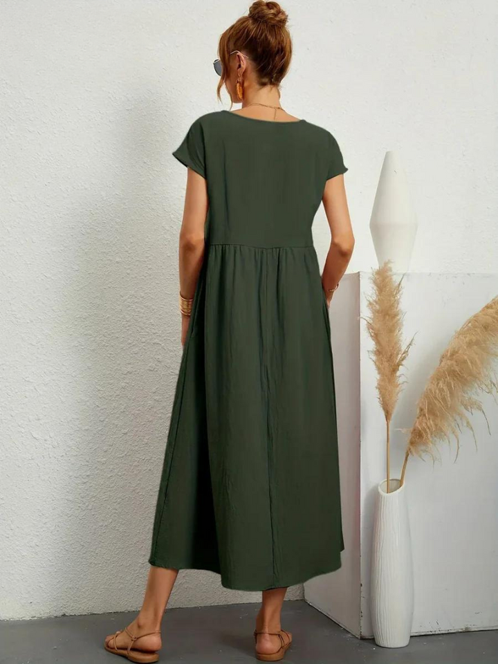 Josephine™ | Elegant Floral Midi Dress for Women
