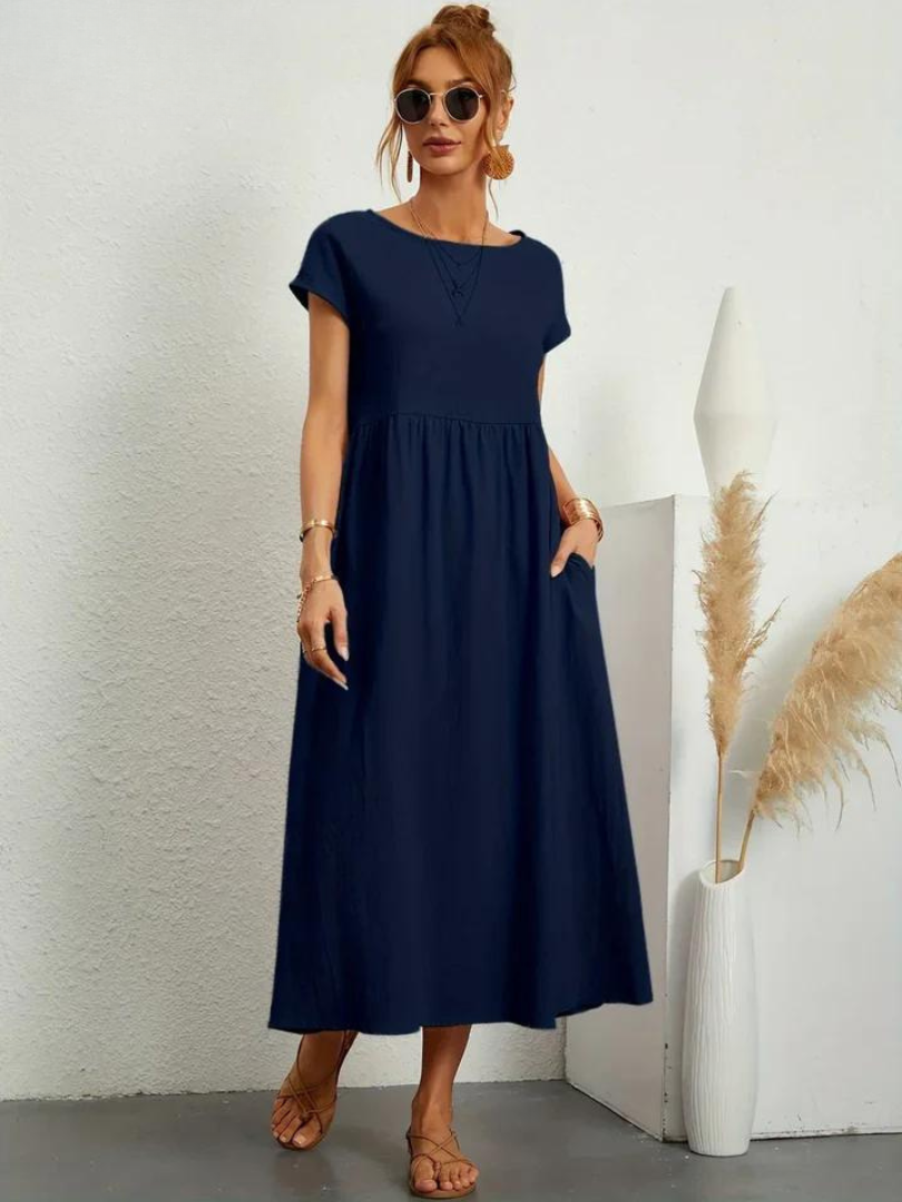 Josephine™ | Elegant Floral Midi Dress for Women