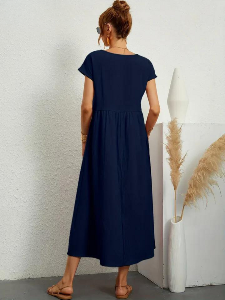 Josephine™ | Elegant Floral Midi Dress for Women
