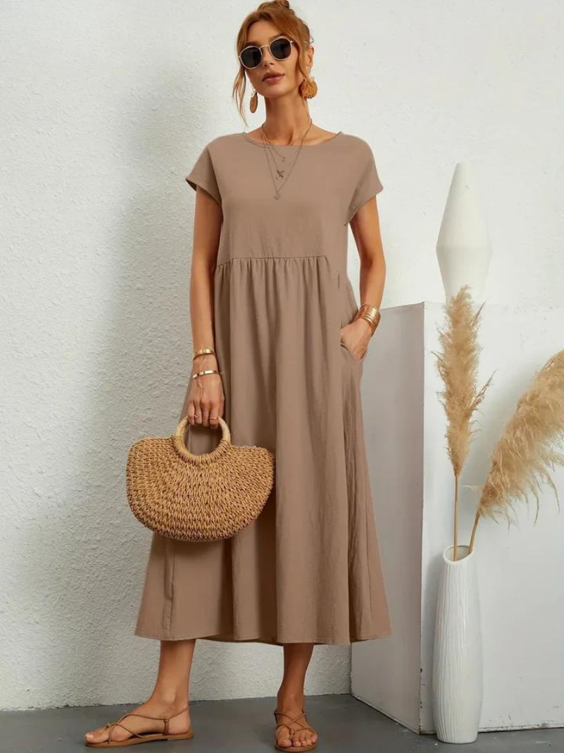 Josephine™ | Elegant Floral Midi Dress for Women