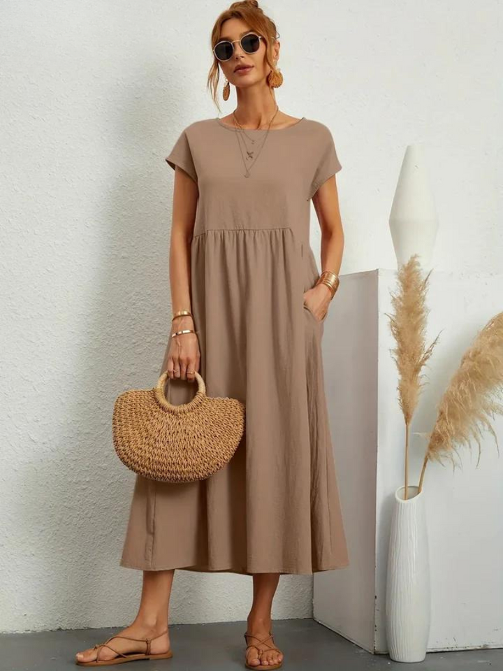 Josephine™ | Elegant Floral Midi Dress for Women