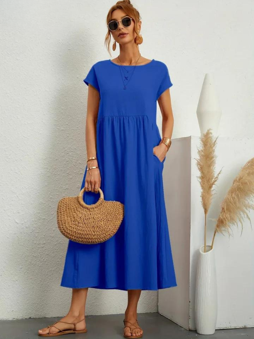 Josephine™ | Elegant Floral Midi Dress for Women