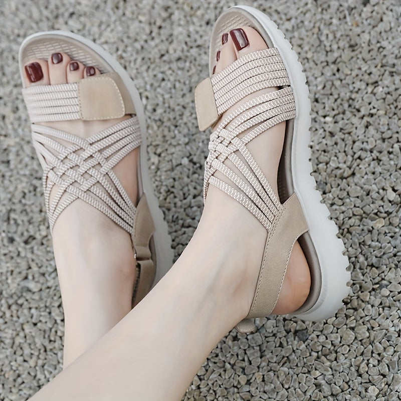 Judy™ | Stylish White Wedge Sandals for Women