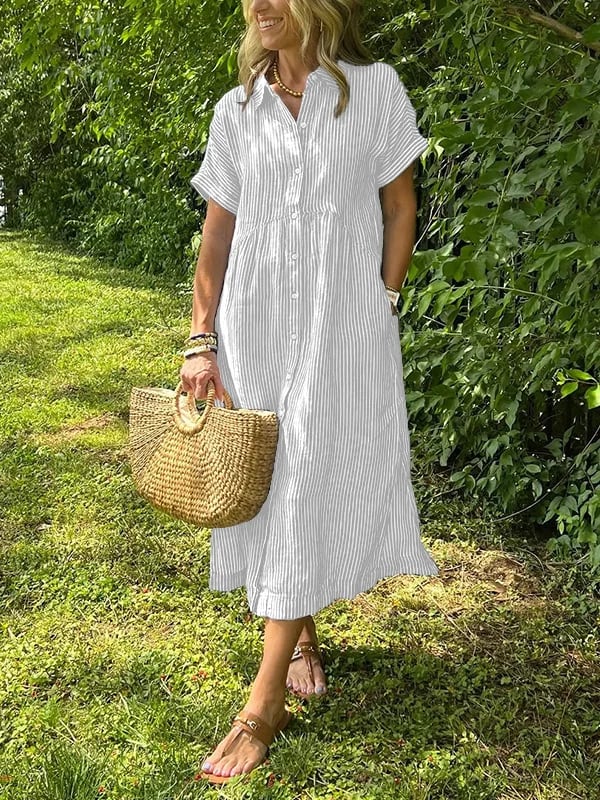 Juliette™ | Flattering White Maxi Dress for Summer Elegance