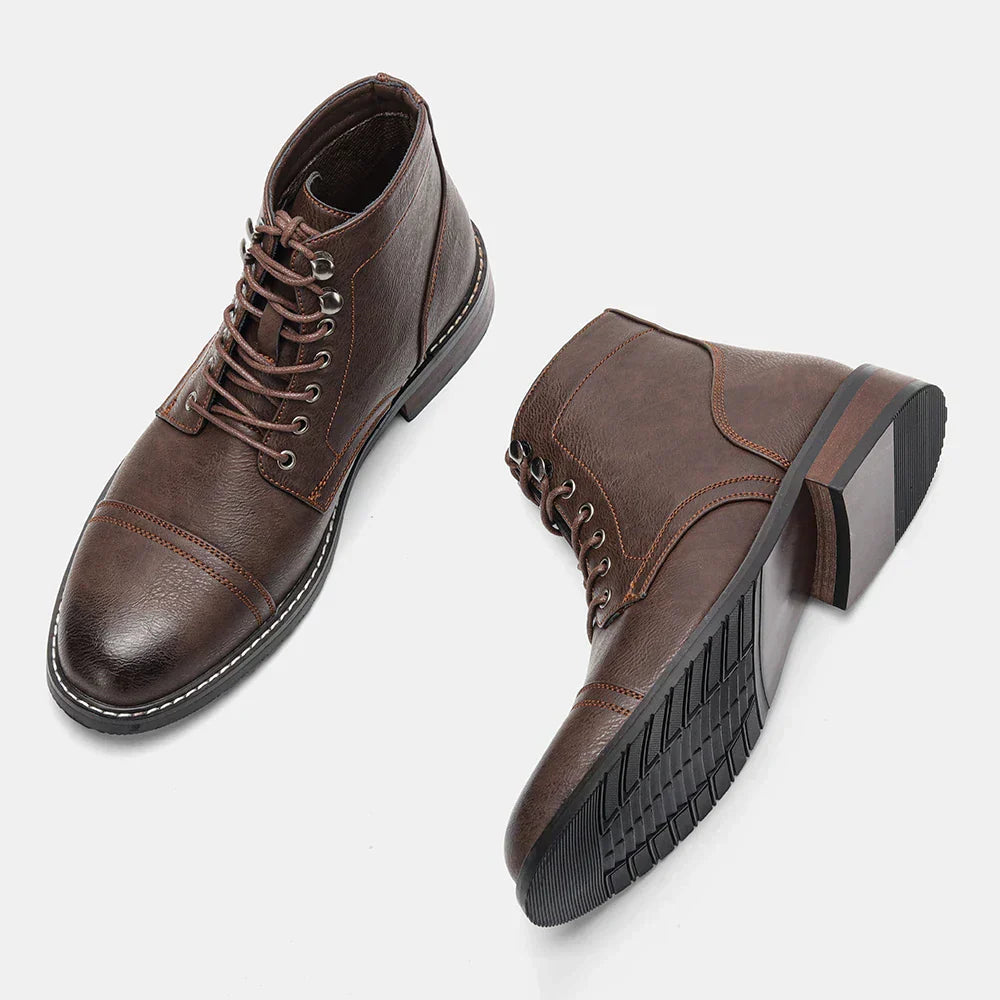 Keith | Vintage Cap-Toe Derby Boots 0