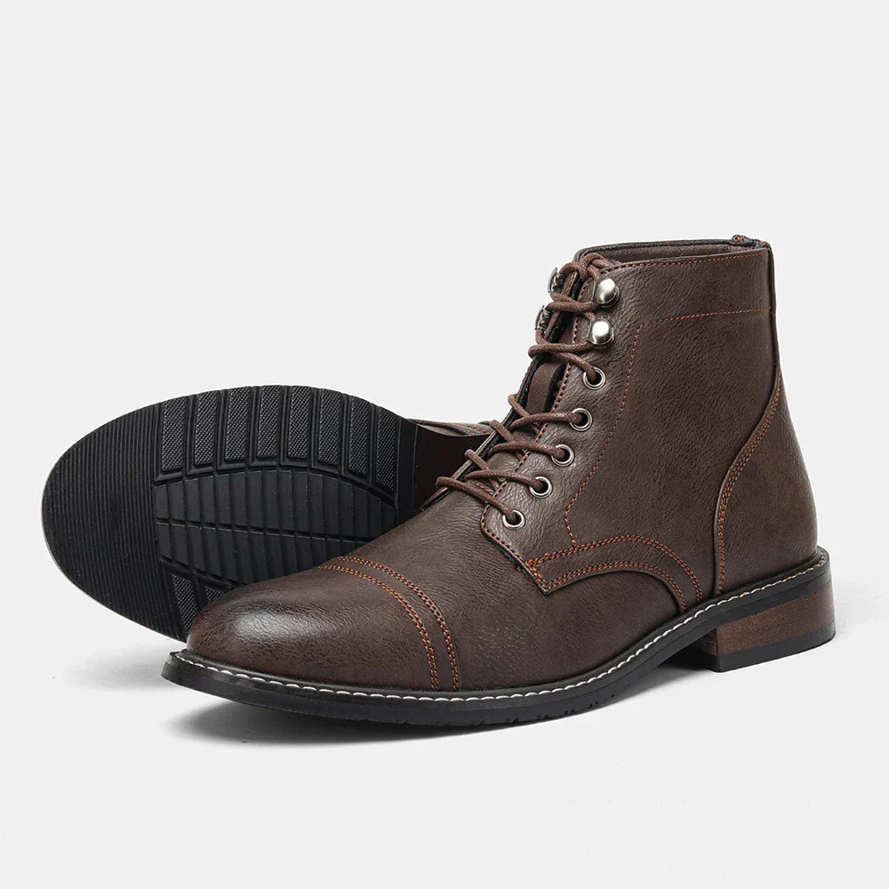 Keith | Vintage Cap-Toe Derby Boots 6