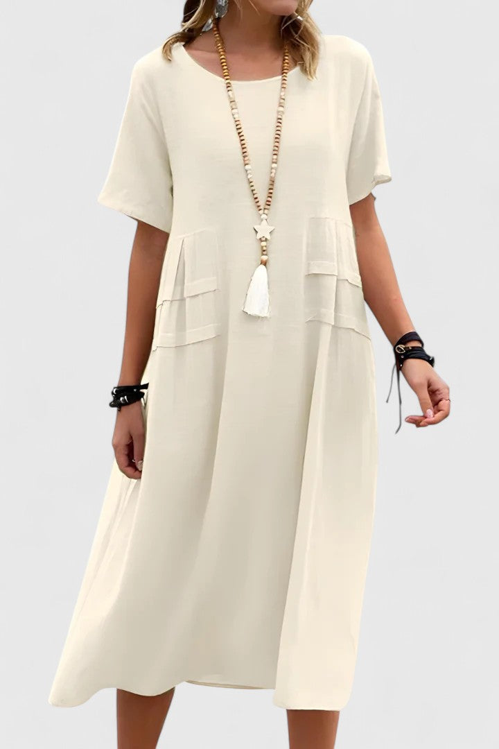 Krystina™ | Flattering Long Sleeve Midi Dress 0