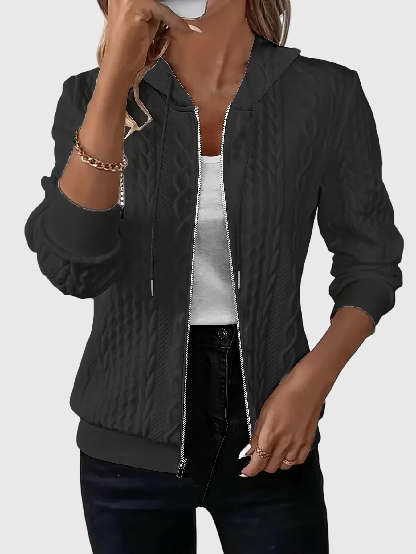 Lena™ - Hoodie with zipper 0