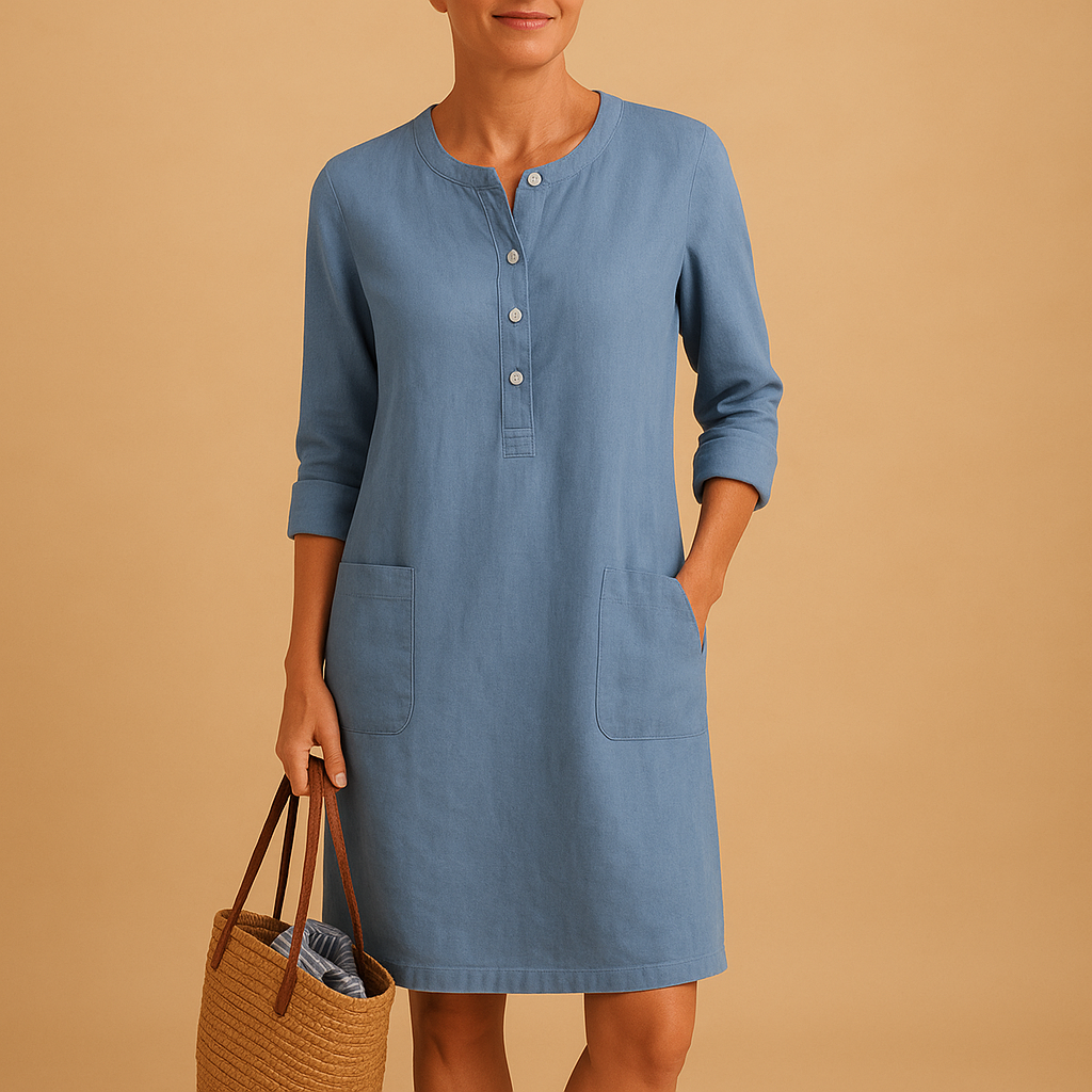 Lianne minimalist midi jurk - timeless elegance and unmatched comfort