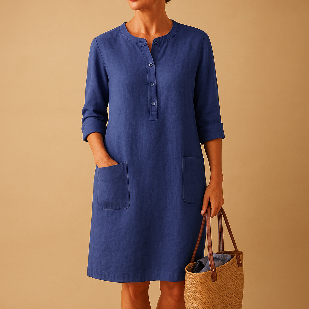 Lianne minimalist midi jurk - timeless elegance and unmatched comfort