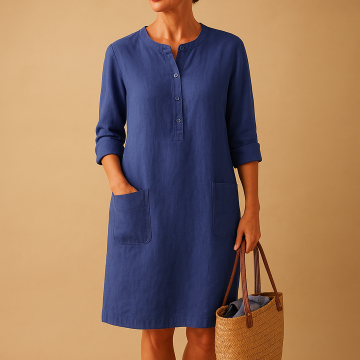 Lianne minimalist midi jurk - timeless elegance and unmatched comfort