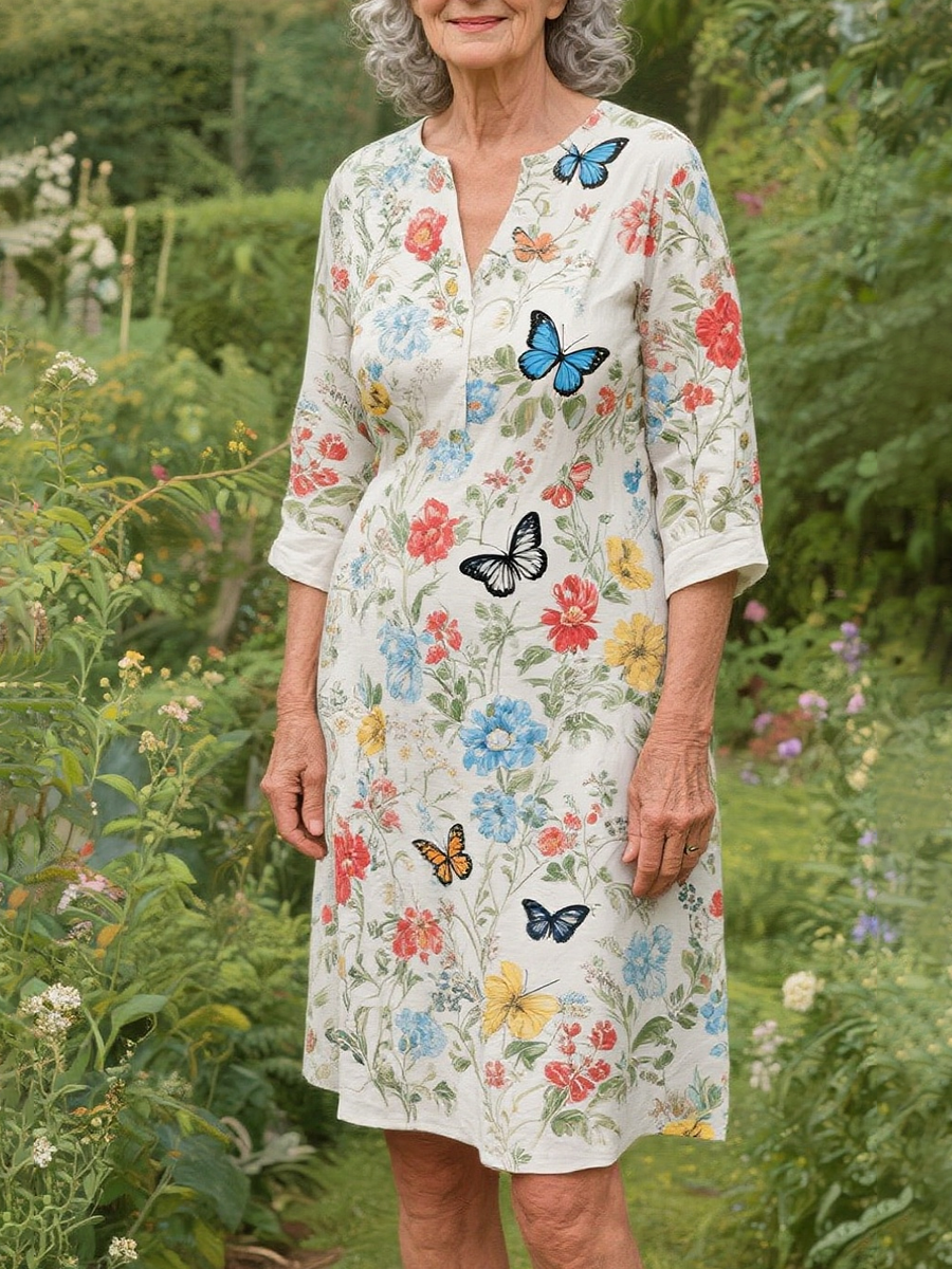 Lily™ | Charming Midi Dress With Sleeves For Women