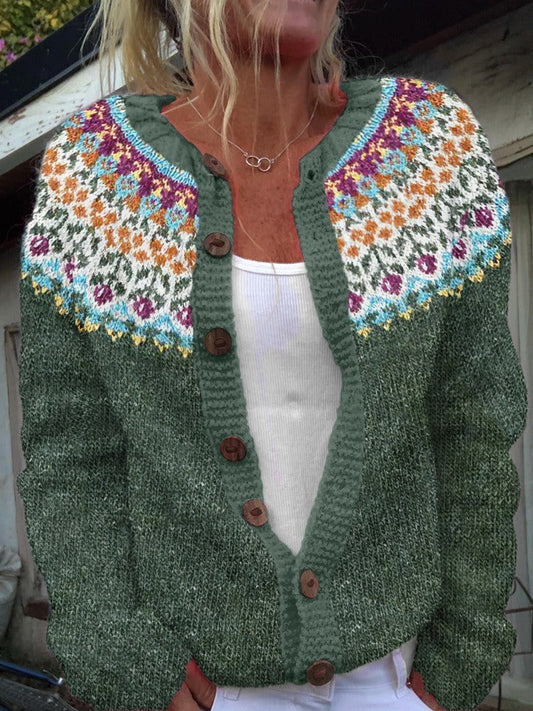 Lina | Vintage Icelandic Wool Cardigan 0