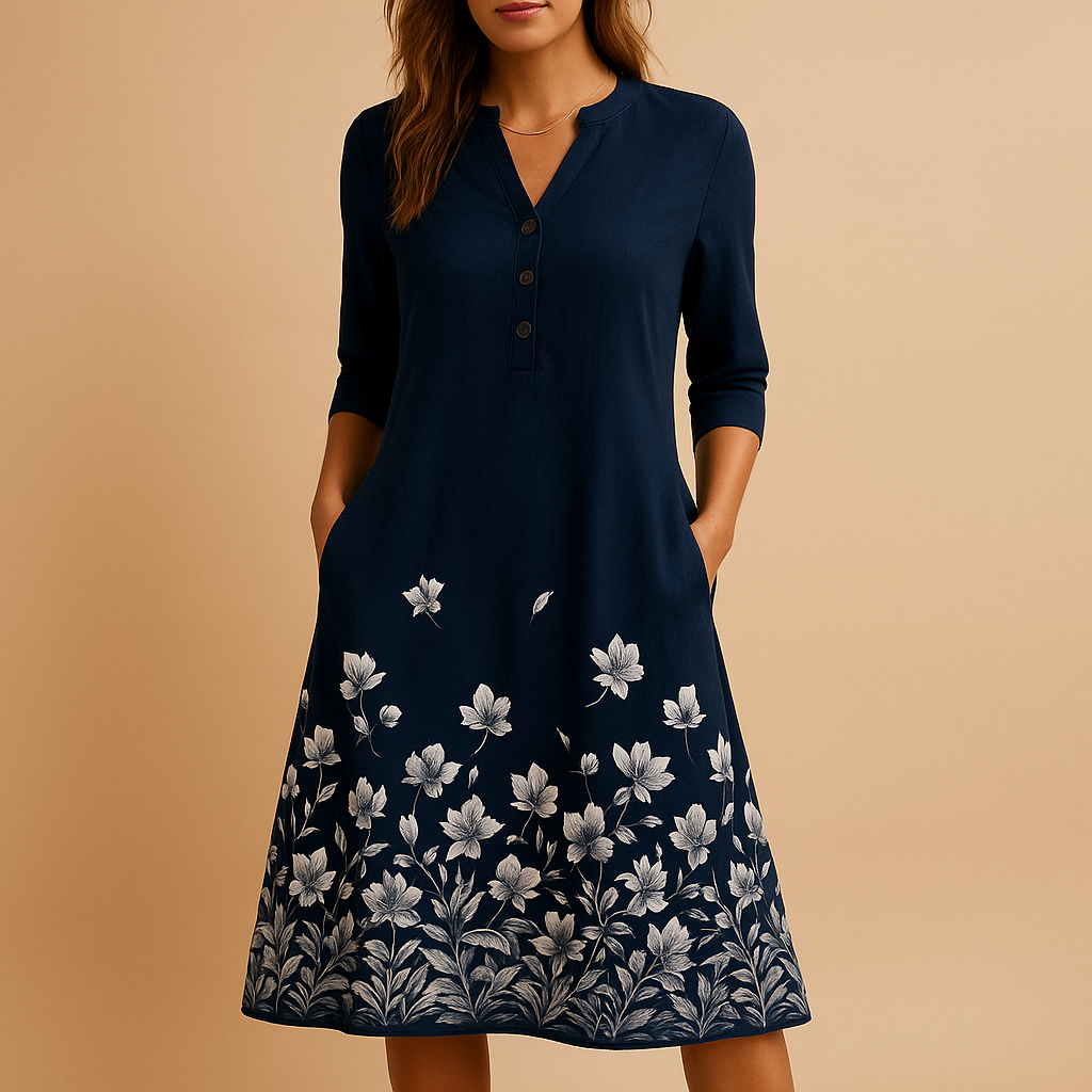 Livia floral dress - comfortable fit for summer's versatile occasions