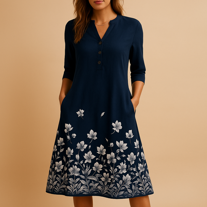 Livia floral dress - comfortable fit for summer's versatile occasions