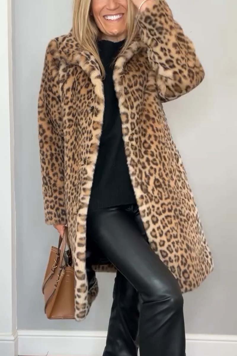 Lizzie™ | Bold Leopard Print Winter Coat for Women
