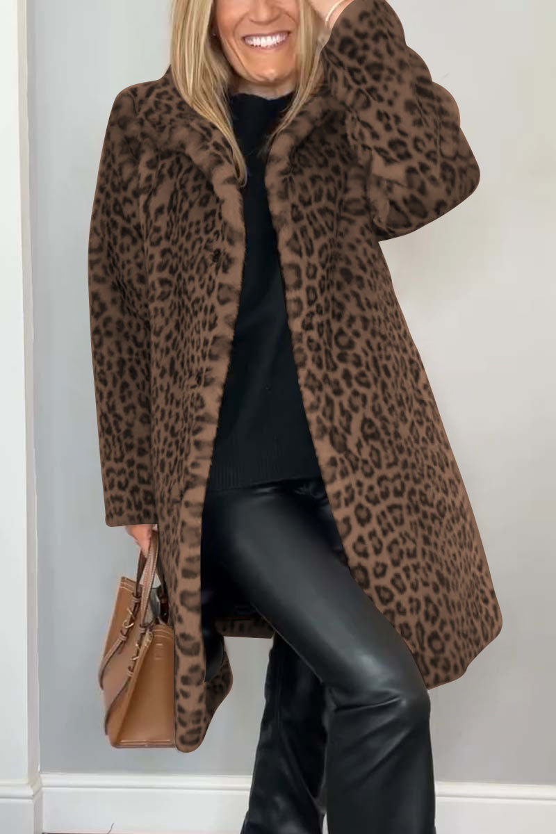 Lizzie™ | Bold Leopard Print Winter Coat for Women