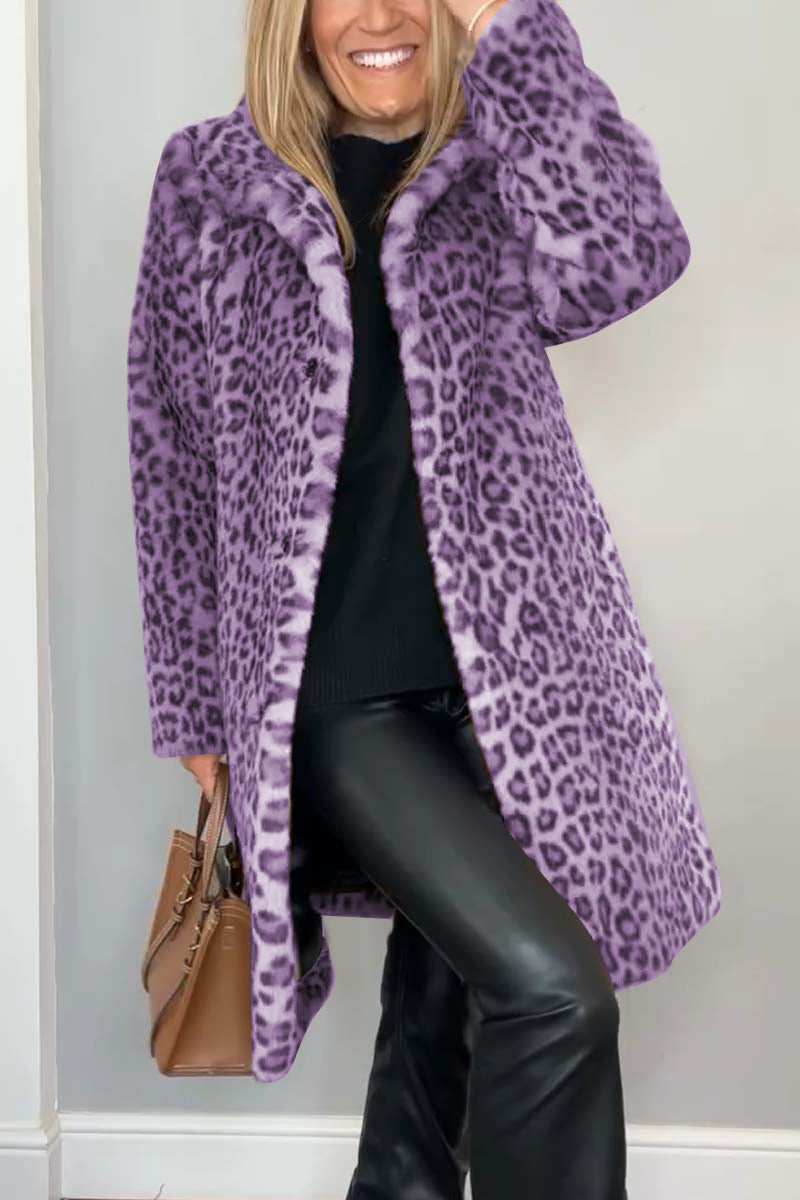 Lizzie™ | Bold Leopard Print Winter Coat for Women