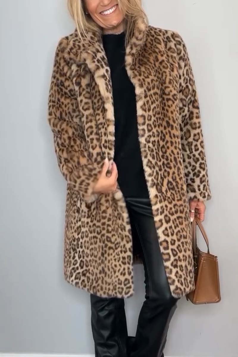 Lizzie™ | Bold Leopard Print Winter Coat for Women
