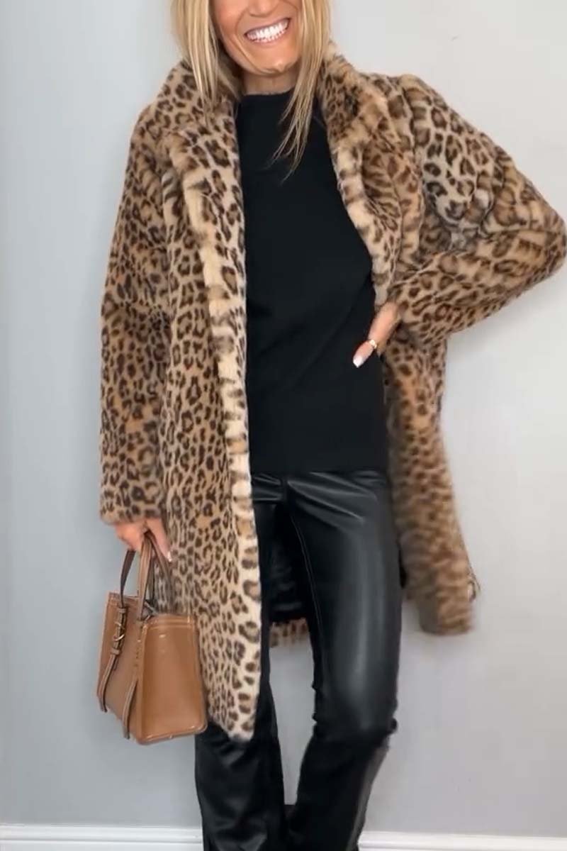 Lizzie™ | Bold Leopard Print Winter Coat for Women