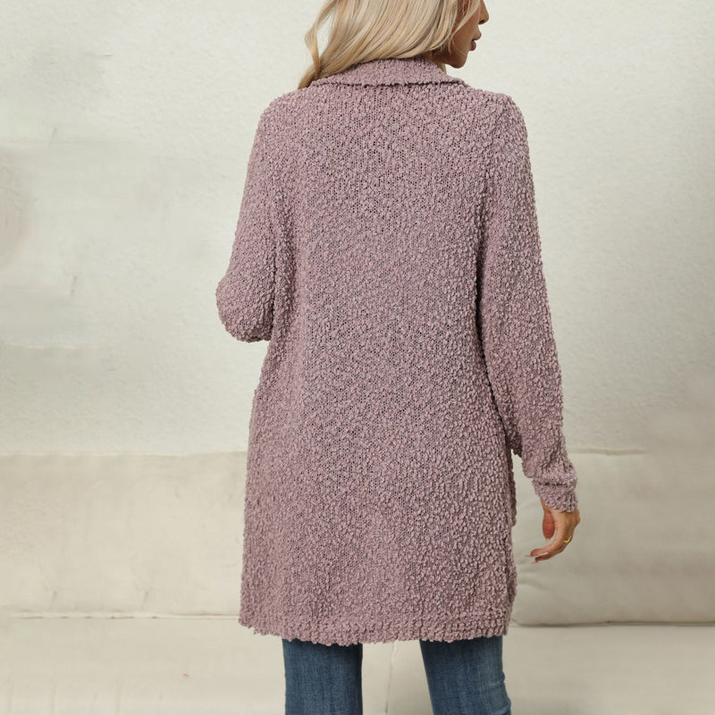 Long Cardigan for Women - Cozy Solid Color, Versatile for All Seasons