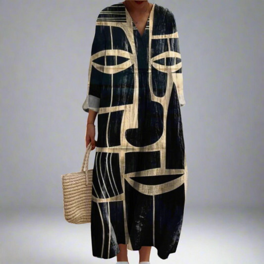 Lorna™ | Elegant Long Sleeve Maxi Dress