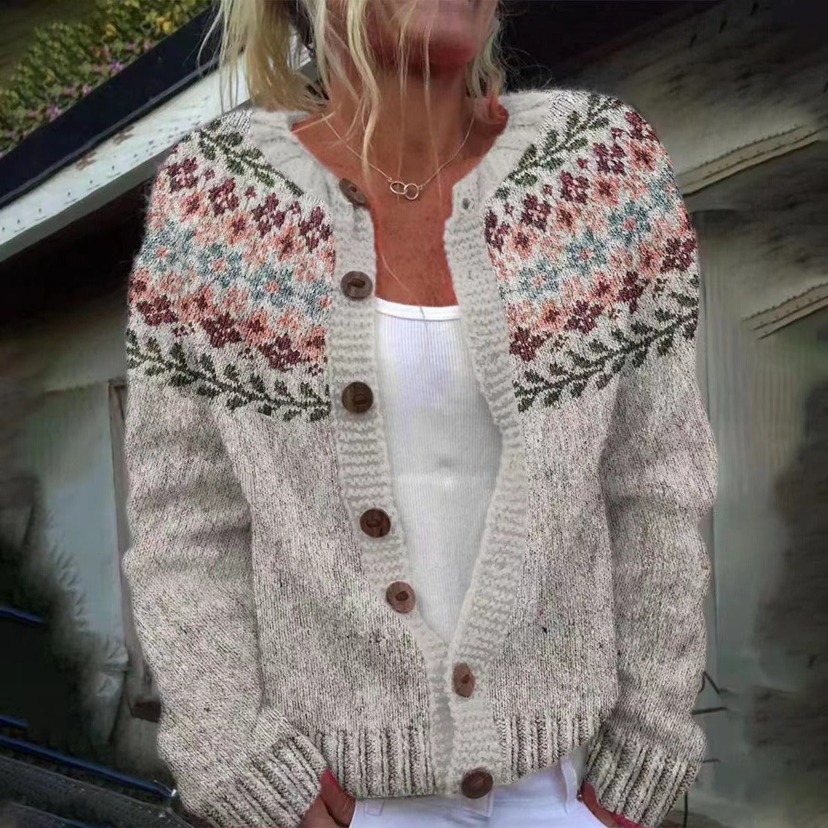 Madelyne | Vintage Icelandic Wool Cardigan 0