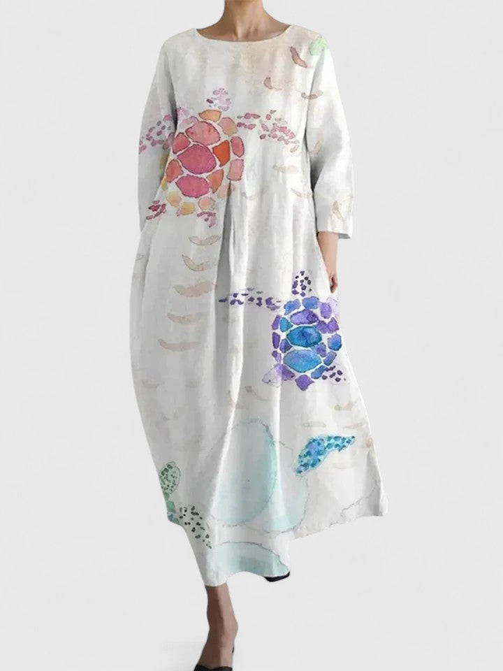 Margaritte™ | Elegant Long Sleeve Midi Dress for Women