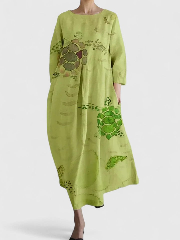 Margaritte™ | Elegant Long Sleeve Midi Dress for Women