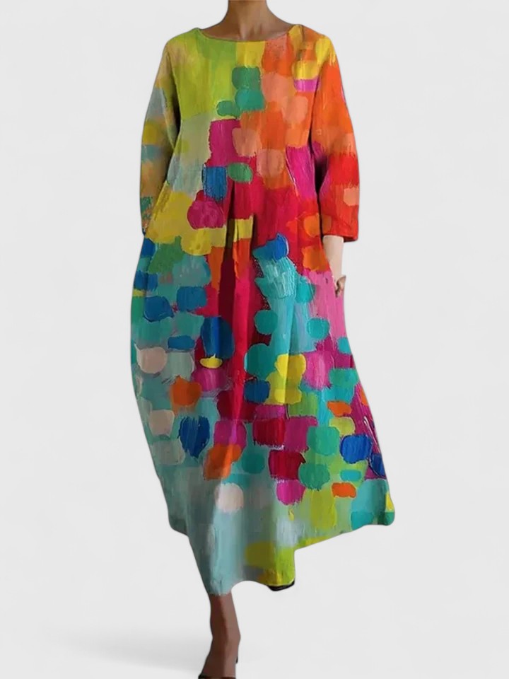 Margaritte™ | Elegant Long Sleeve Midi Dress for Women
