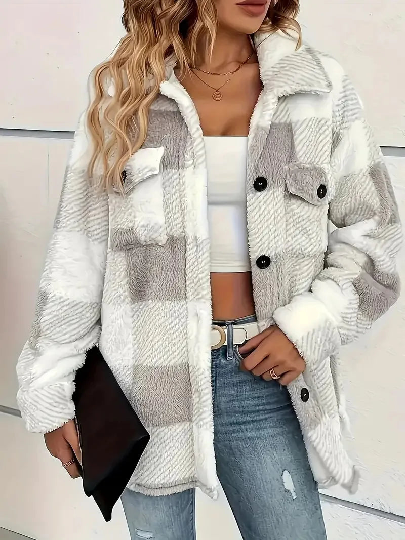 Martin | Stylish Plaid Fleece Jacket 0