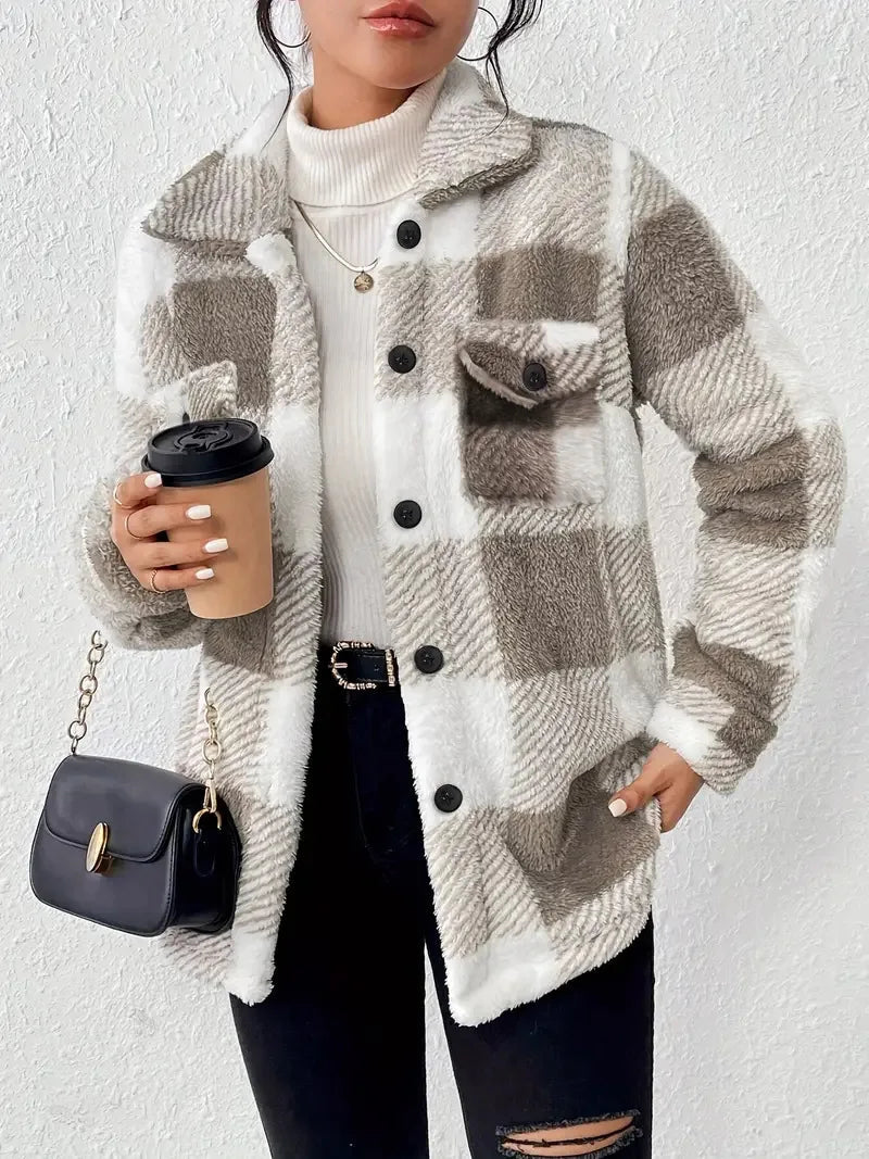 Martin | Stylish Plaid Fleece Jacket 1