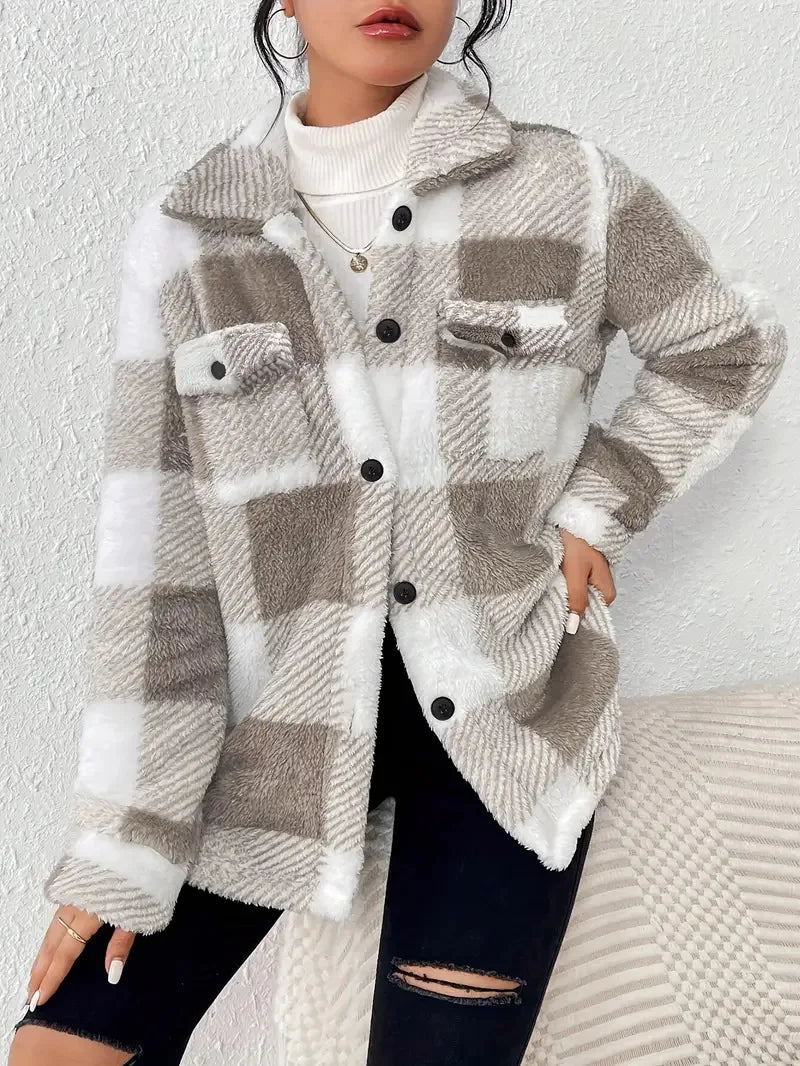 Martin | Stylish Plaid Fleece Jacket 2