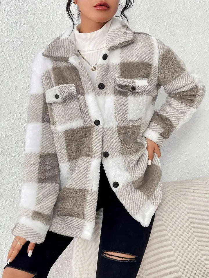 Martin | Stylish Plaid Fleece Jacket 2