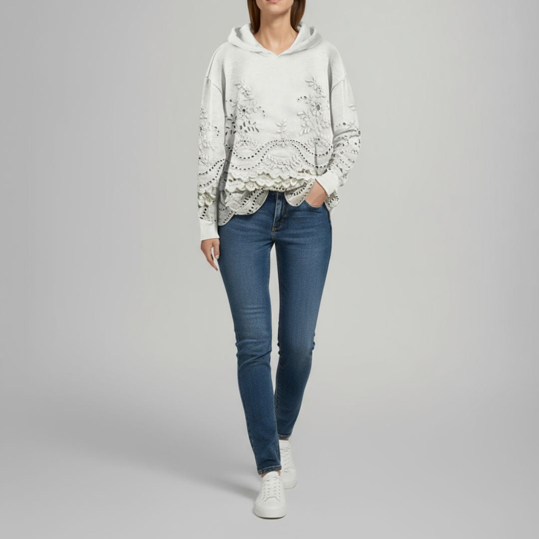 Melinda | Sweater with Lace Details 1