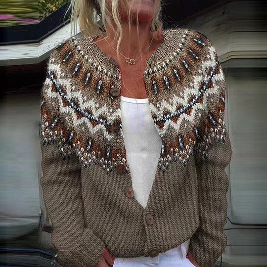 Mia | Vintage Icelandic Wool Cardigan 0