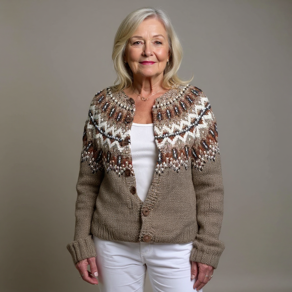 Mia | Vintage Icelandic Wool Cardigan 1