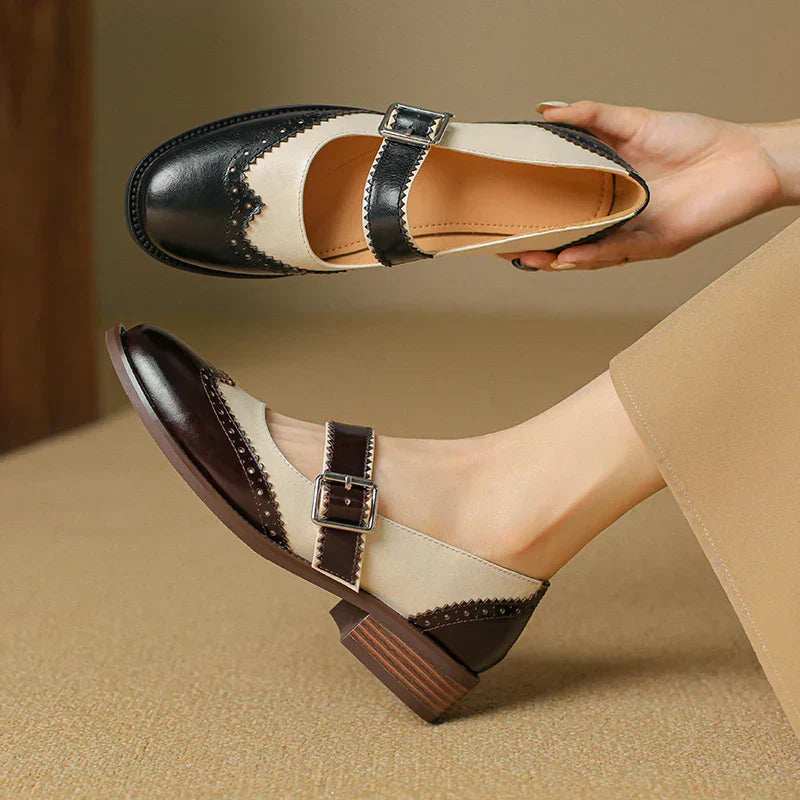 Miana - Leather Mary Janes 5