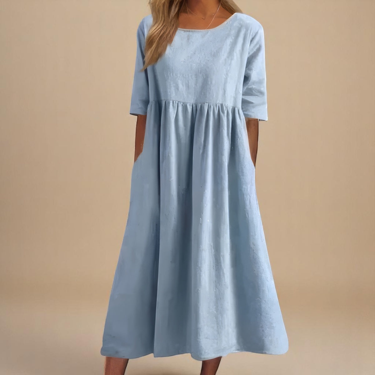 Minea Cotton Dress - Lightweight Summer Dress for Effortless Style