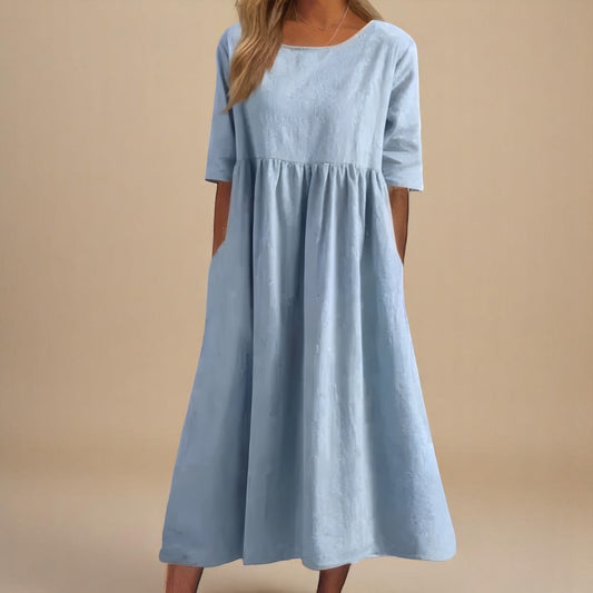 Minea Cotton Dress - Lightweight Summer Dress for Effortless Style