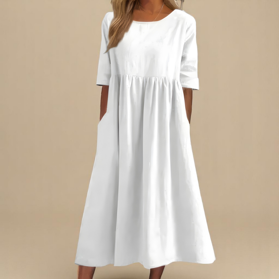 Minea Cotton Dress - Lightweight Summer Dress for Effortless Style