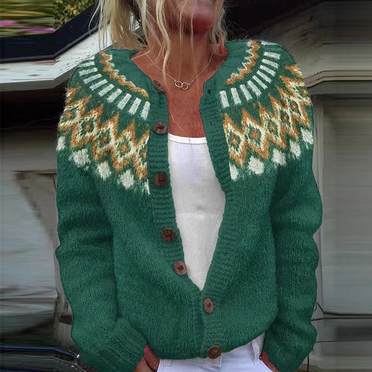 Natalia | Vintage Icelandic Wool Cardigan 0